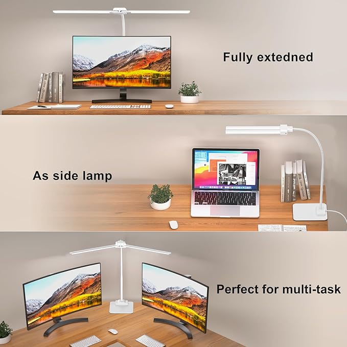 KableRika Desk Lamp Double Light: Bright Led Desk Lights - Image 2