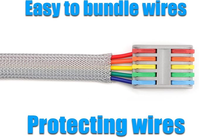 25ft PET Expandable Braided Cable Sleeve 1 inch Pet Braided Cable Sleeve - Image 6