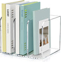 SANRUI Acrylic Magazine Holder Desk Organizer Workspace Sorters，Clear Bookend by SANRUI