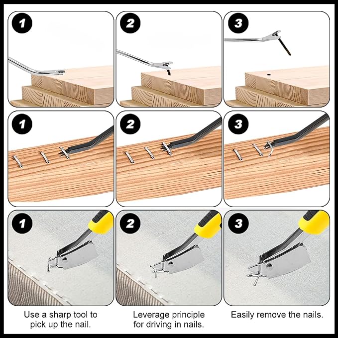 3PCS Heavy Duty Construction Staple Remover - Image 6