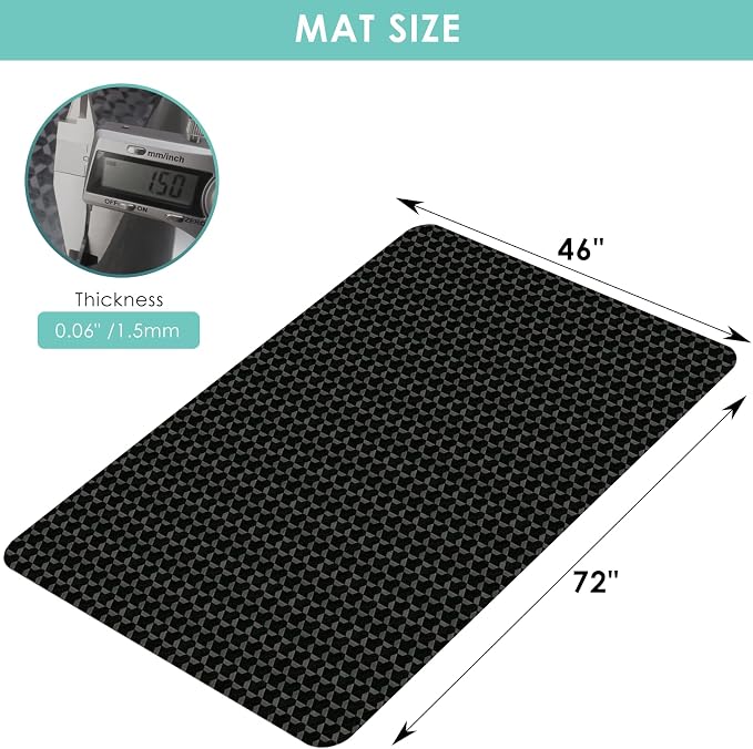 Vicwe Office Chair Mat for Hardwood Floor, Gaming Chair Mat for Hardwood - Image 7