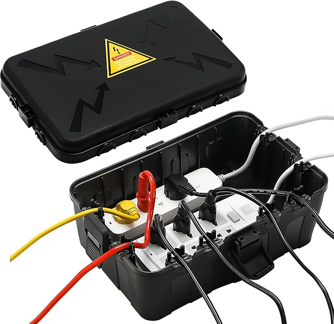 Hrensaw Large Outdoor Electrical Box Waterproof, IP54 Waterproof Outdoor Outlet by Hrensaw