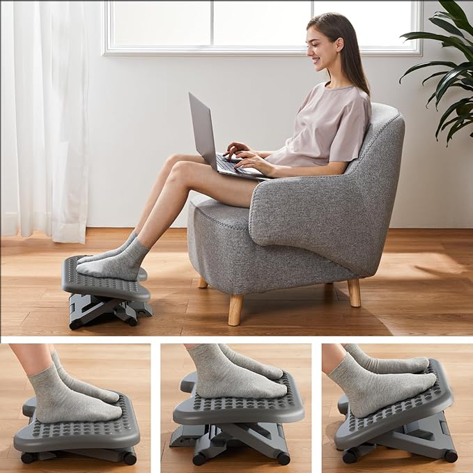 HUANUO Adjustable Desk Footrest, Foot Rest - Image 5