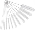CiaraQ Bottle Cleaning Brushes, 8 Inch Nylon Tube Brush Set | White Cleaner by CiaraQ