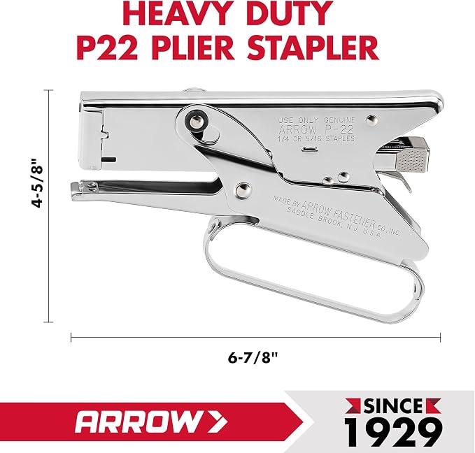 Arrow Fastener P22 Heavy Duty Handheld Plier Stapler - Image 2