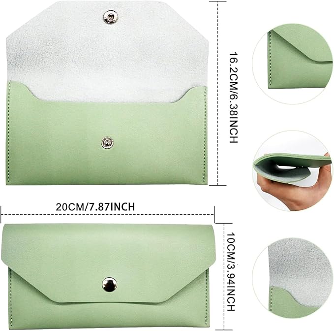 BLMHTWO Cash Wallets for Women, Reusable Envelopes for Cash Leather Cash - Image 2