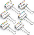 Tenare 6 Pieces Teacher Essentials Large Binder Clips 2 Inches Teacher Binder by Tenare