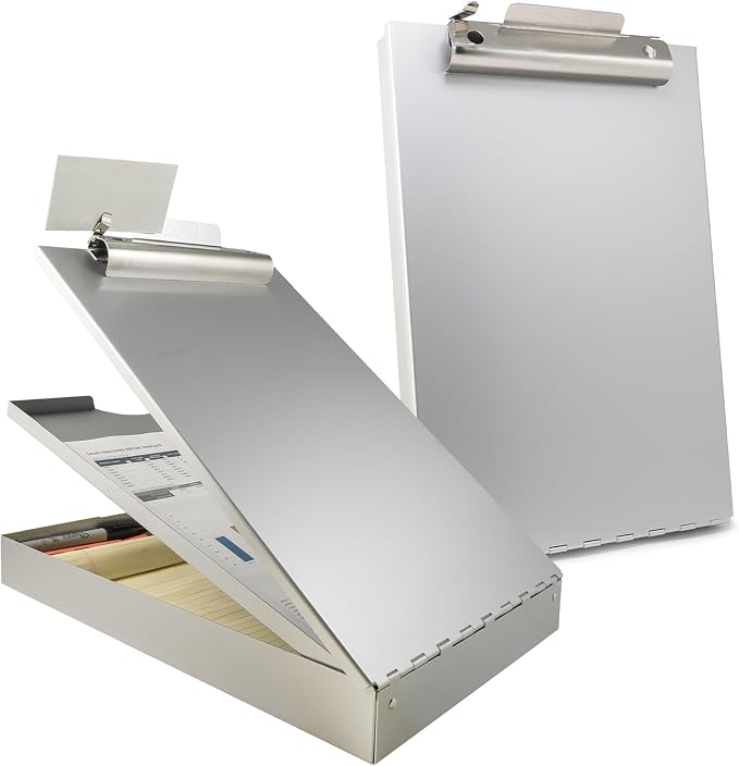 Saunders Cruiser-Mate Heavy Duty Aluminum Dual Storage Clipboard, Letter Size - Image 7