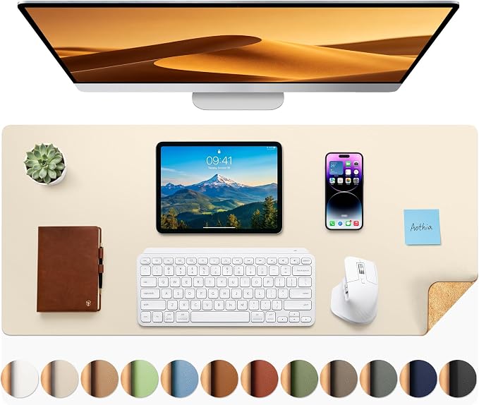 Aothia Dual-Sided Desk Mat by AothiaSimpleNaturalUnique