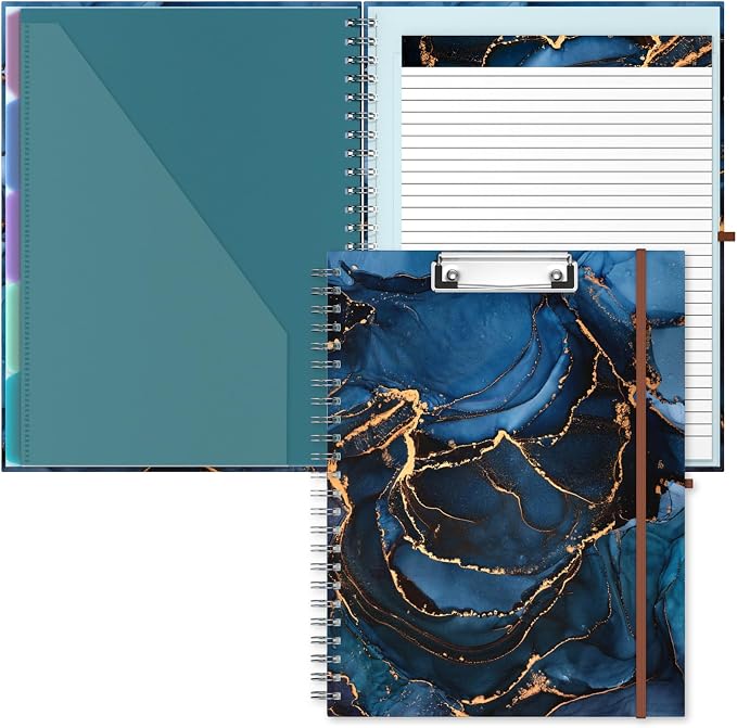 Hongri Clipboard Folio with Refillable Lined Notepad, 8.5 x 11 Folders with by Hongri