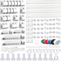 ELII 327PCS White Cable Management Kit 4 Cable Cable Sleeves 65 Cable Clips | by OfficeArtCraftsProducts