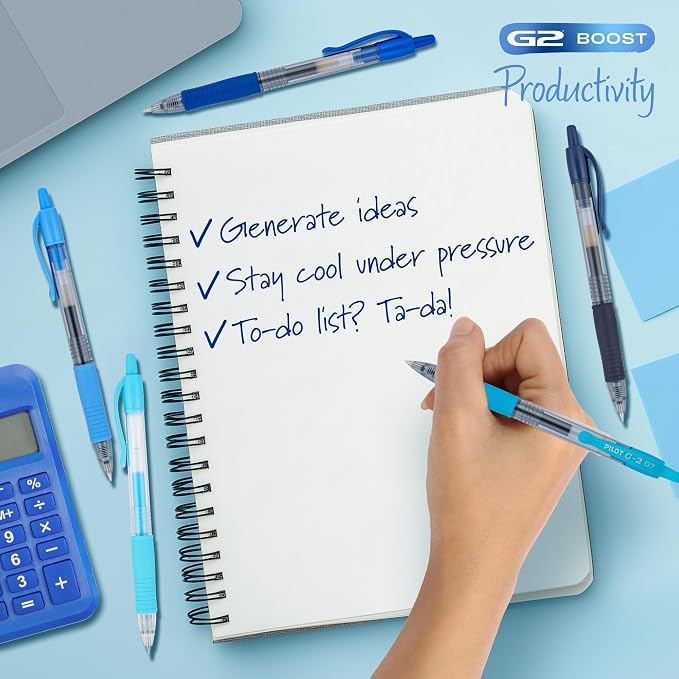 Pilot G2 Premium Gel Roller Pens, G2 Boost Blue Pens Pack, The Colors of - Image 3