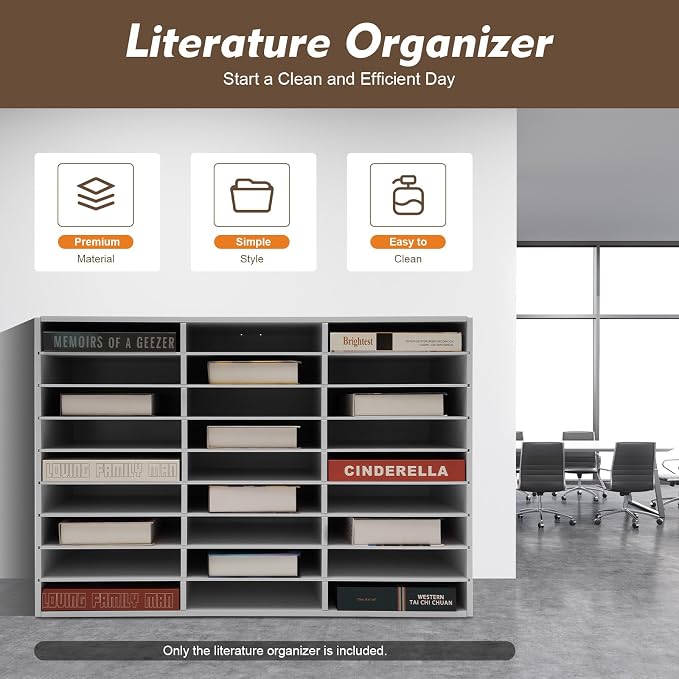 Literature Organizers, 27 Compartments Office Mailbox - Image 2