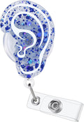 Funny Audiology Nurse Badge Reel, Cute Ear Retractable ID Badge Holder by LINAYOHA