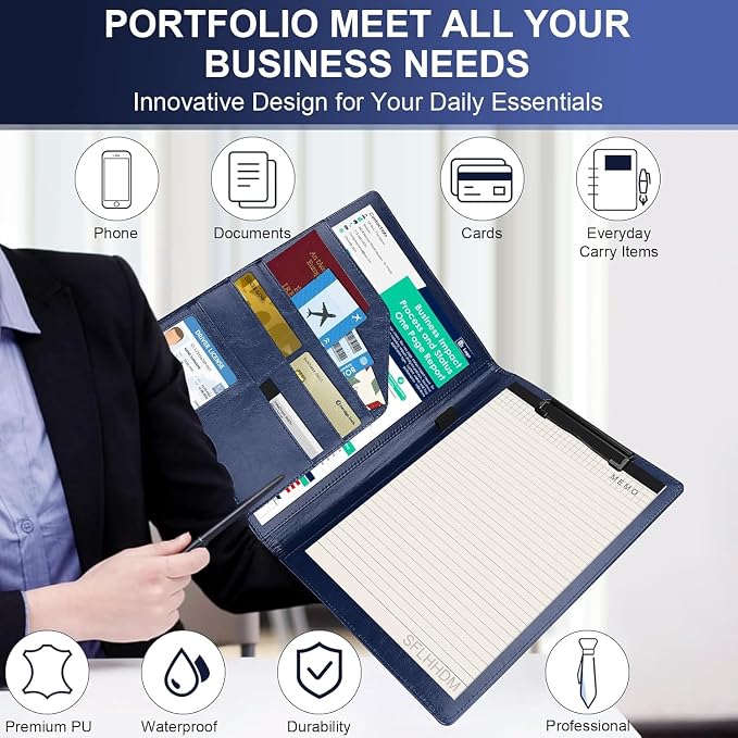 Portfolio Binder, Portfolio Folder Padfolio - Image 7