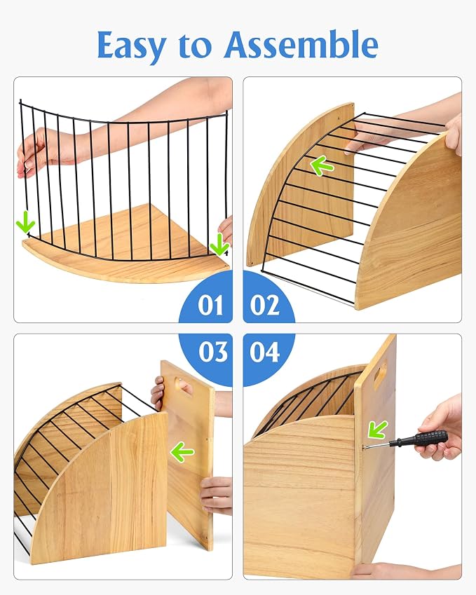 HULISEN Clipboard Holder, Wooden Clipboard Organizer - Image 6