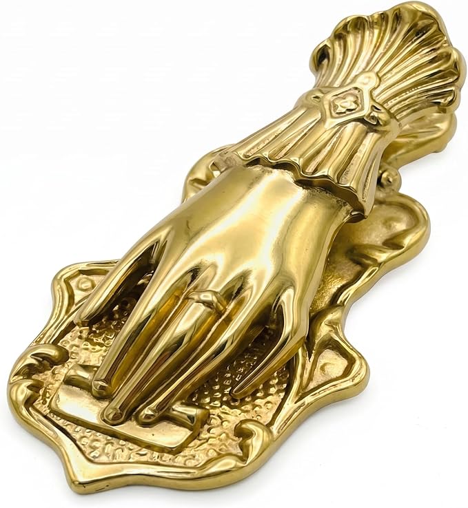 Vintage Metal Hand Shaped Binder Clips, Decorative Gold Paper Clips | Book Page by Unknown