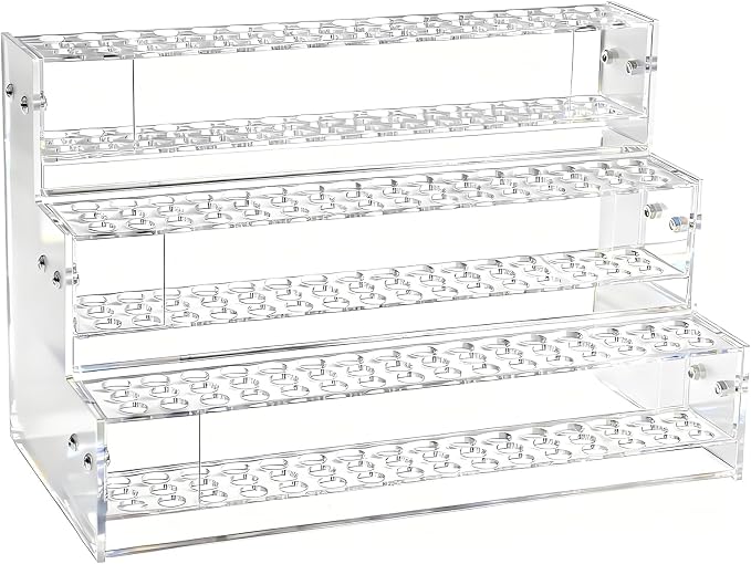 144-Slots Pen Holder for Craft Shows, 3-Tier Acrylic Pen Display Stand Holders by Home