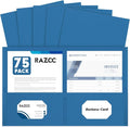 Two Pocket Folders, RAZCC 75 Pack 2 Pocket Folders Fit Letter Size Paper by RAZCC