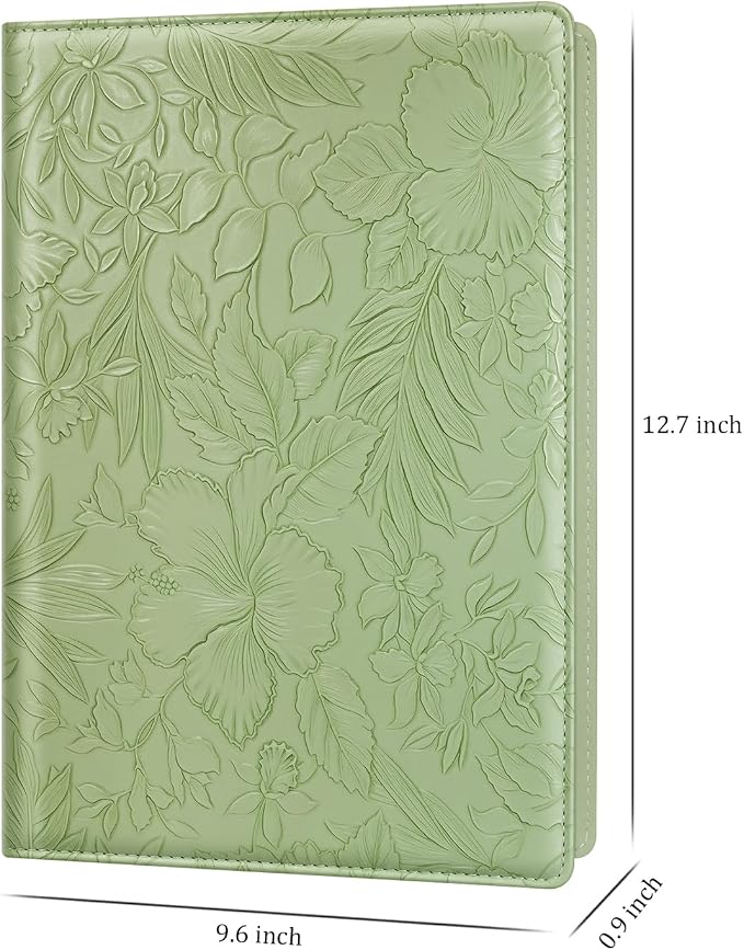 Professional Padfolio with Clipboard, Embossed Faux Leather Portfolio Folder - Image 4