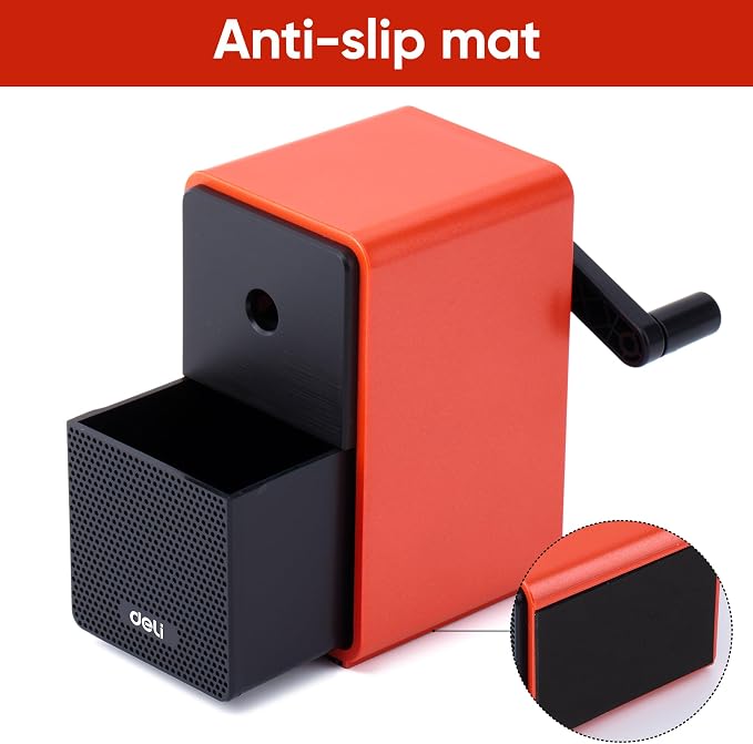 deli Manual Hand Crank Pencil Sharpener - Image 6