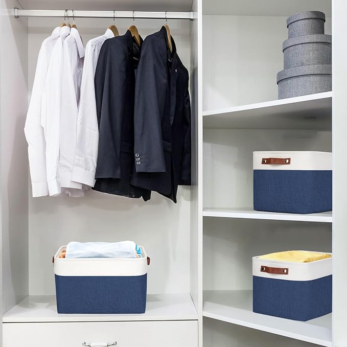 Bagnizer Storage Bins Large Fabric Storage Baskets - Image 2