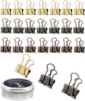 Mini Binder Clips 0.75in 24-Pack by SHAOUMAN