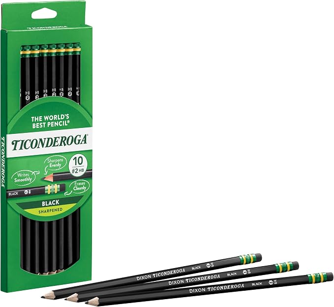 Ticonderoga Wood-Cased Pencils, Pre-Sharpened, 2 HB Soft - Image 5