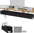 Univivi No Drill Under Desk Cable Management Tray, Clamp/Screw Mount Desk Cable by Univivi