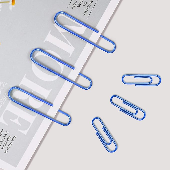 Vinaco Blue Jumbo Paper Clips, 100 Pack, 2 Inch, Durable & Rust Resistant - Image 5
