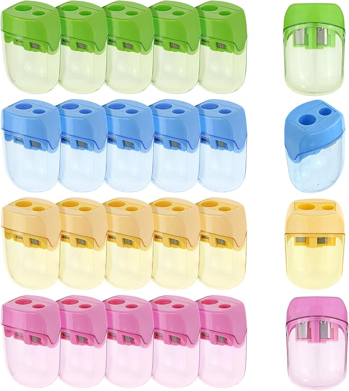 Colored Pencil Sharpener Bulk for Kids Manual Handheld Crayon Sharpeners | by BOPART-ENJOYYOURLIFEALWAYSBYYOURSIDE