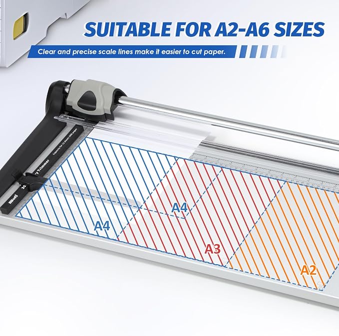 Rotary Paper Trimmer, 15 Sheets Heavy Duty Paper Trimmer, 670mm Cutting Length - Image 6