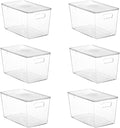 Vtopmart 6 Pack Clear Stackable Storage Bins by Vtopmart
