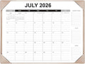 Desk Calendar 2026-2027 with Desk Mat – 22" x 17" Large Desk Pad Calendar Runs by Unknown