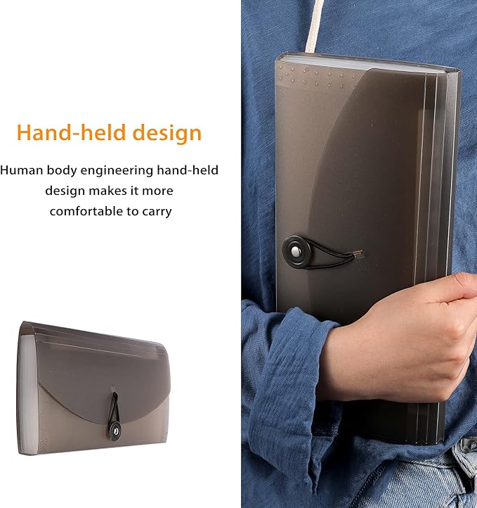 BTSKY Expanding Accordion File 13 Pockets Small Card Ticket Holder Storage - Image 5