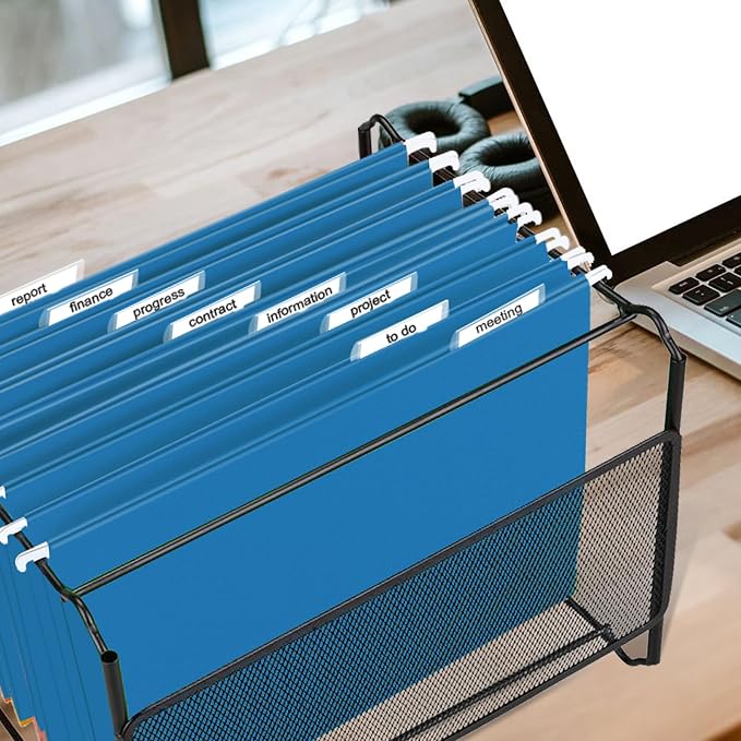HERKKA Hanging File Folders, 60 Pack Reinforced Letter Size Hanging Folders - Image 7