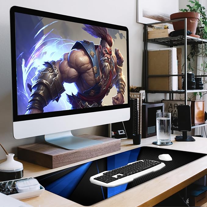 Desk Pad, Large Gaming Mouse Pad, Extended Keyboard Mouse Mat Desk Pad - Image 6