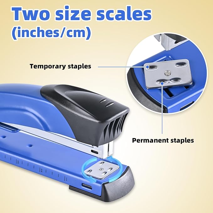 Long Reach Stapler, with 2000 Staples & Stapler Remover Full Strip, 20-25 Sheet - Image 4
