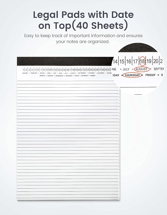 Mymazn Clipboard Folder with Notepad – 5-Pack Clipboard Folio with Storage & 10 - Image 4