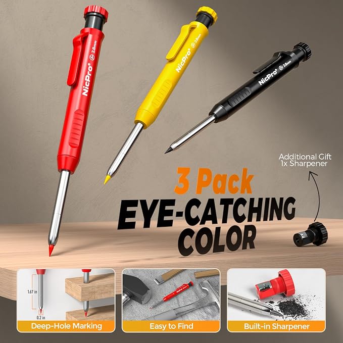 Nicpro 39 Pack Carpenter Pencils - Image 2
