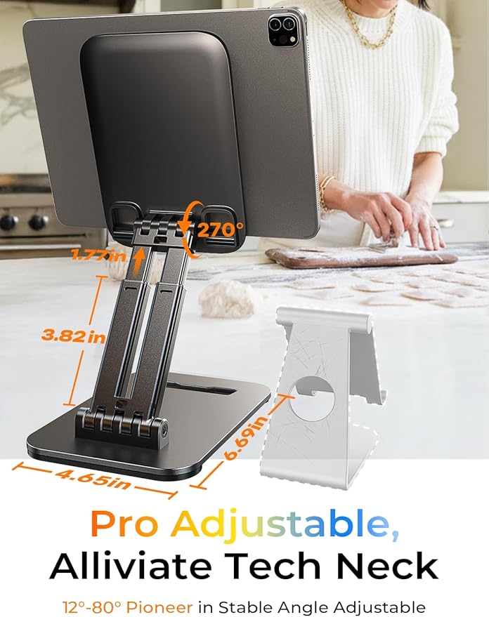 LISEN Tablet Stand, iPad Stand Tablet Holder - Image 3