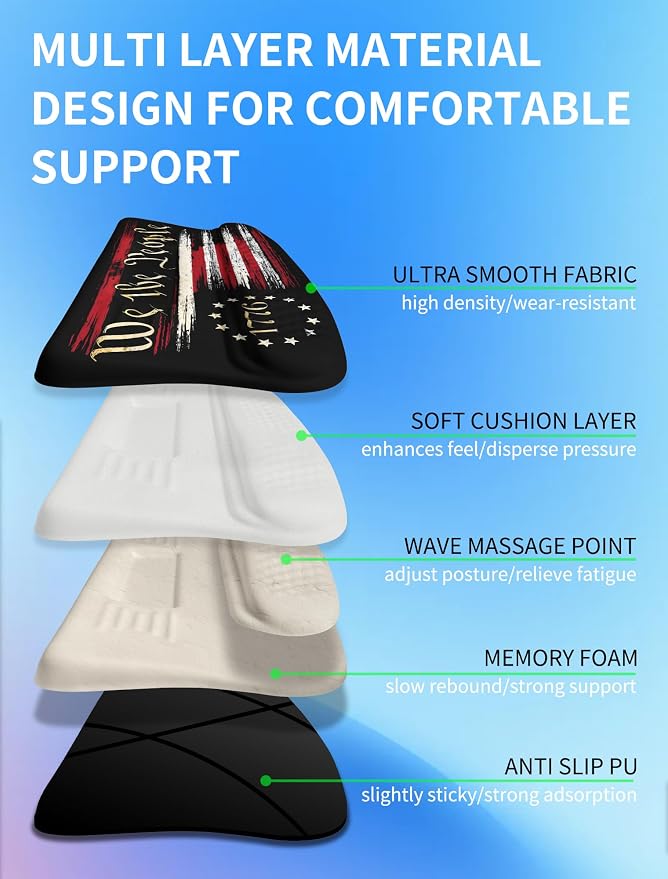 Ergonomic Wave Wrist Rest with Keyboard Stand, Cushioned Palm Rest, Comfortable - Image 3