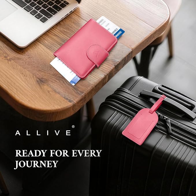 ALLIVE Rfid Passport Holder for Travel Women, Rfid Passport Cover Wallet - Image 6