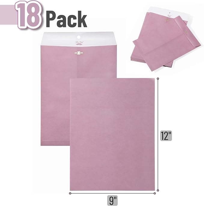 Mr. Pen- Clasp Envelopes, 18 Pack, 9x12 Inches, Mailing Documents, Office - Image 2