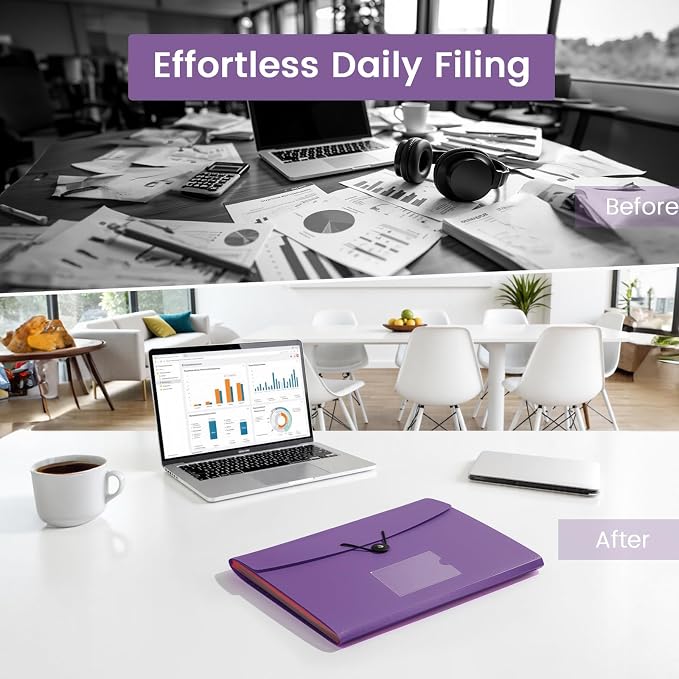 13 Pocket Accordion File Organizer - Image 4