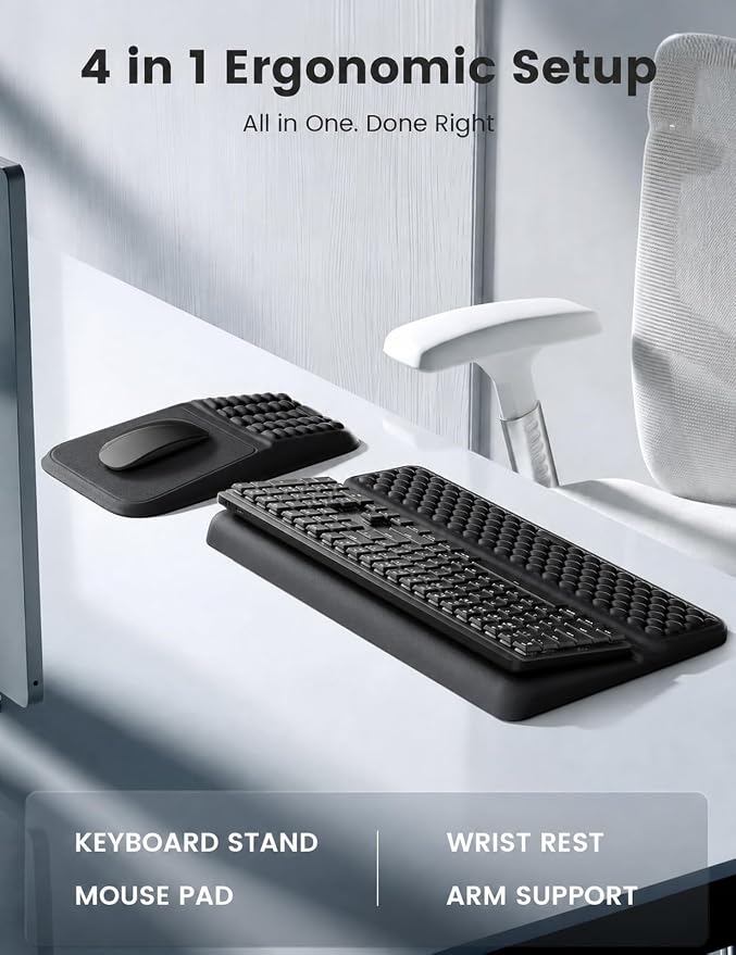 Vaydeer Keyboard Stand and Mouse Pad Set - Image 2