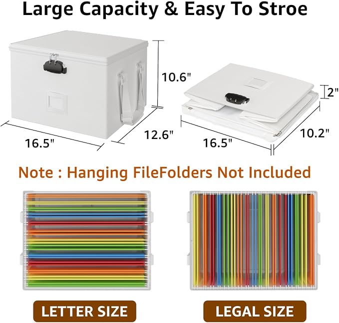 ROSONG Fireproof Document Box File Organizer - Image 6