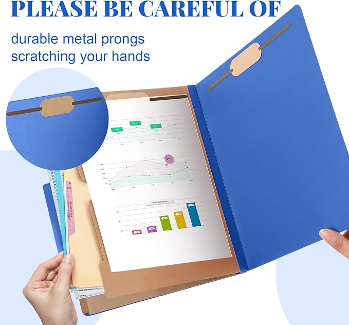 Skyygemm 24 Pcs Classification Folders Letter Size, 2 Pocket Dividers - Image 3
