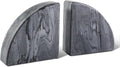Karibiber Marble Bookend for Shelves, Non-Skid Bookends for Heavy Books by Karibiber