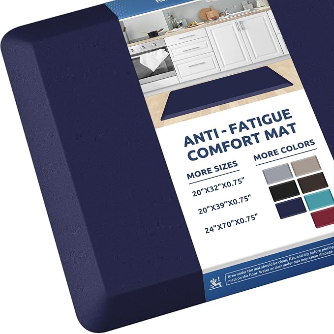 KitchenClouds Kitchen Mat Cushioned Anti Fatigue Rug 20"x39" Water Resistant by KitchenClouds